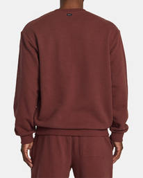 1 VA Essential - Felpa da Uomo Red AVYFT00331 RVCA