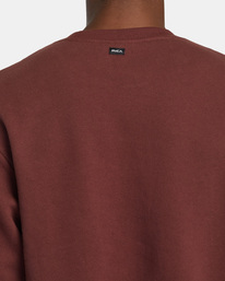 5 VA Essential - Felpa da Uomo Red AVYFT00331 RVCA
