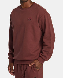 3 VA Essential - Felpa da Uomo Red AVYFT00331 RVCA