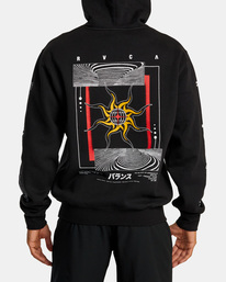 1 Black Sun - Sweat à capuche pour Homme Noir AVYFT00365 RVCA