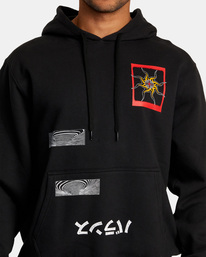 2 Black Sun - Sudadera con capucha para Hombre Negro AVYFT00365 RVCA