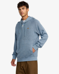 4 Port - Sweatshirt com capuz para homem Azul AVYFT00382 RVCA