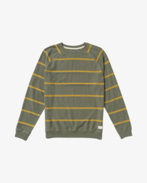 0 Vacancy - Crew Neck Pullover for Men Vert AVYFT00386 RVCA