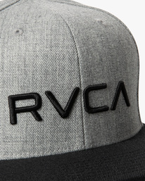 3 RVCA Twill - Snapback-Cap für Männer Gelb AVYHA00457 RVCA