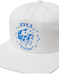 9 Benjamin Jeanjean x RVCA x Everlast - Gorra con Ajuste Posterior a Presión para Hombre Blanco AVYHA00472 RVCA