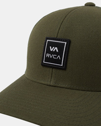 3 VA Station - Trucker Cap for Men Green AVYHA00512 RVCA