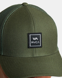 5 VA Station - Trucker Cap for Men Green AVYHA00512 RVCA