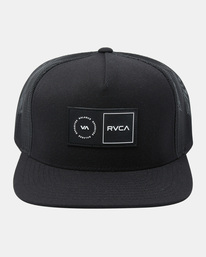 2 Platform - Trucker Cap for Men Black AVYHA00600 RVCA