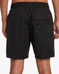 4 Opposites Elastic - Hybrid Amphibian Shorts for Men Black AVYHY03000 RVCA