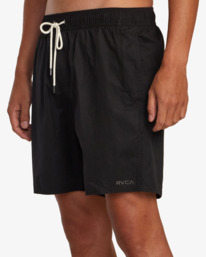 8 Opposites Elastic - Hybrid Amphibian Shorts for Men Black AVYHY03000 RVCA