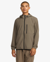 2 Yogger Ii - Chaqueta con capucha y cremallera para hombre Multi AVYJK00123 RVCA
