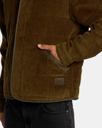 7 Surplus   - Chaqueta Acolchada  para Hombre Marron AVYJK00262 RVCA