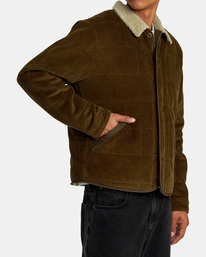 4 Surplus   - Chaqueta Acolchada  para Hombre Marron AVYJK00262 RVCA