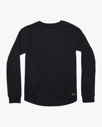 1 Recession Collection Day Shift - Long Sleeve Thermal Top for Men Black AVYKT00104 RVCA