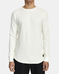 1 Recession Collection Day Shift - Long Sleeve Thermal Top for Men White AVYKT00104 RVCA