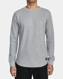 8 Recession Collection Day Shift - Long Sleeve Thermal Top for Men Green AVYKT00104 RVCA
