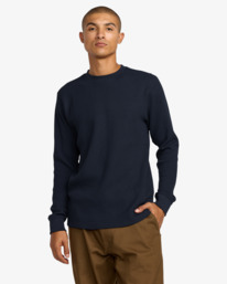 2 Recession Collection Day Shift - Top térmico de manga comprida para Homem Azul AVYKT00104 RVCA