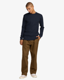 5 Recession Collection Day Shift - Top térmico de manga comprida para Homem Azul AVYKT00104 RVCA