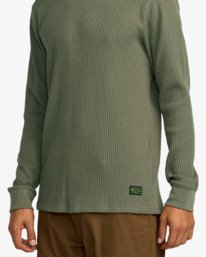 4 Recession Collection Day Shift - Top térmico de manga comprida para Homem Verde AVYKT00104 RVCA