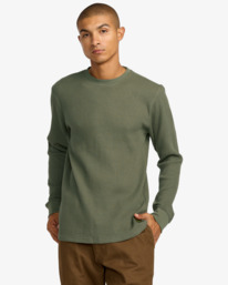 2 Recession Collection Day Shift - Top térmico de manga comprida para Homem Verde AVYKT00104 RVCA