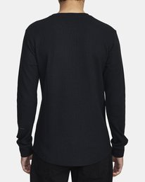 11 Recession Collection Day Shift - Long Sleeve Thermal Top for Men Black AVYKT00104 RVCA