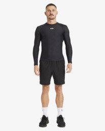 10 VA Sport - Long Sleeve Compression Top for Men Black AVYKT00266 RVCA