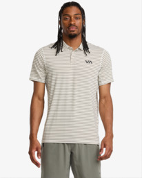 2 VA Sport Vent - Technical Polo Shirt for Men Grey AVYKT00305 RVCA
