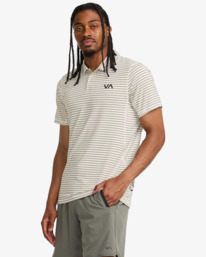 4 VA Sport Vent - Technical Polo Shirt for Men Grey AVYKT00305 RVCA