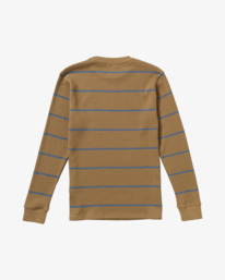 1 Day Shift Thermal Stripe - Long Sleeve Thermal Top for Men Beige AVYKT00316 RVCA