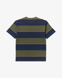 1 Dayshift Stripe - Camiseta de manga corta para hombre Azul AVYKT00345 RVCA