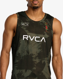 3 Hawaii Sport Vent - Top sem mangas para homem Verde AVYKT00369 RVCA