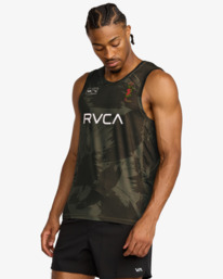 4 Hawaii Sport Vent - Top sem mangas para homem Verde AVYKT00369 RVCA