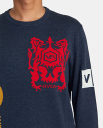 2 BRANDED CREW SWEATER  AVYSW00131 RVCA