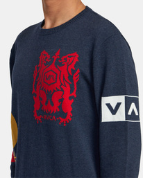 5 BRANDED CREW SWEATER  AVYSW00131 RVCA