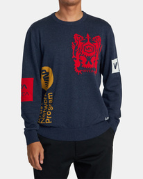 0 BRANDED CREW SWEATER  AVYSW00131 RVCA