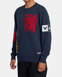 3 BRANDED CREW SWEATER  AVYSW00131 RVCA