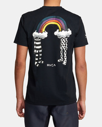 3 RVCA - Licra de manga corta para Hombre Negro AVYWR00116 RVCA