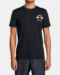 2 RVCA - Licra de manga corta para Hombre Negro AVYWR00116 RVCA