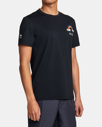 6 RVCA - Licra de manga corta para Hombre Negro AVYWR00116 RVCA