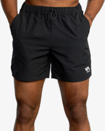 17 VA Sport Outsider 16" - Verpackbare Shorts f&uuml;r M&auml;nner Schwarz AVYWS00147 RVCA