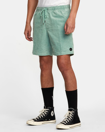 4 Escape Elastic - Short en velours pour Homme Vert AVYWS00160 RVCA