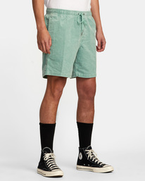 6 Escape Elastic - Short en velours pour Homme Vert AVYWS00160 RVCA