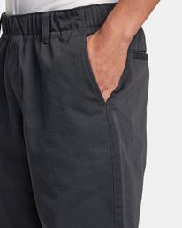8 Recession Collection Americana - Elasticated Shorts for Men Black AVYWS00199 RVCA
