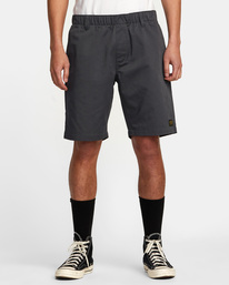 1 Recession Collection Americana - Elasticated Shorts for Men Black AVYWS00199 RVCA