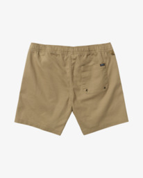 1 Civic Range 18" - Shorts mit elastischem Bund für Männer Beige AVYWS00239 RVCA