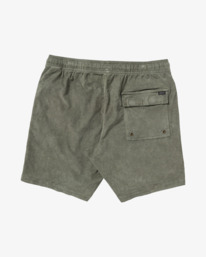 1 Escape - Elastic Waist Walkshorts for Men Green AVYWS00366 RVCA