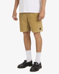 5 Escape - Shorts mit elastischem Bund f&uuml;r M&auml;nner Orange AVYWS00366 RVCA