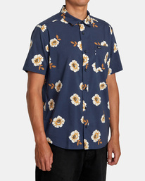 5 Botanical - Camisa de Manga Corta para Hombre Azul AVYWT00299 RVCA