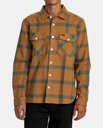 0 VA Cpo - Camicia da Uomo Brown AVYWT00369 RVCA