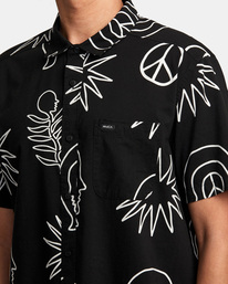 3 Anytime - Short Sleeve Shirt for Men Black AVYWT00371 RVCA
